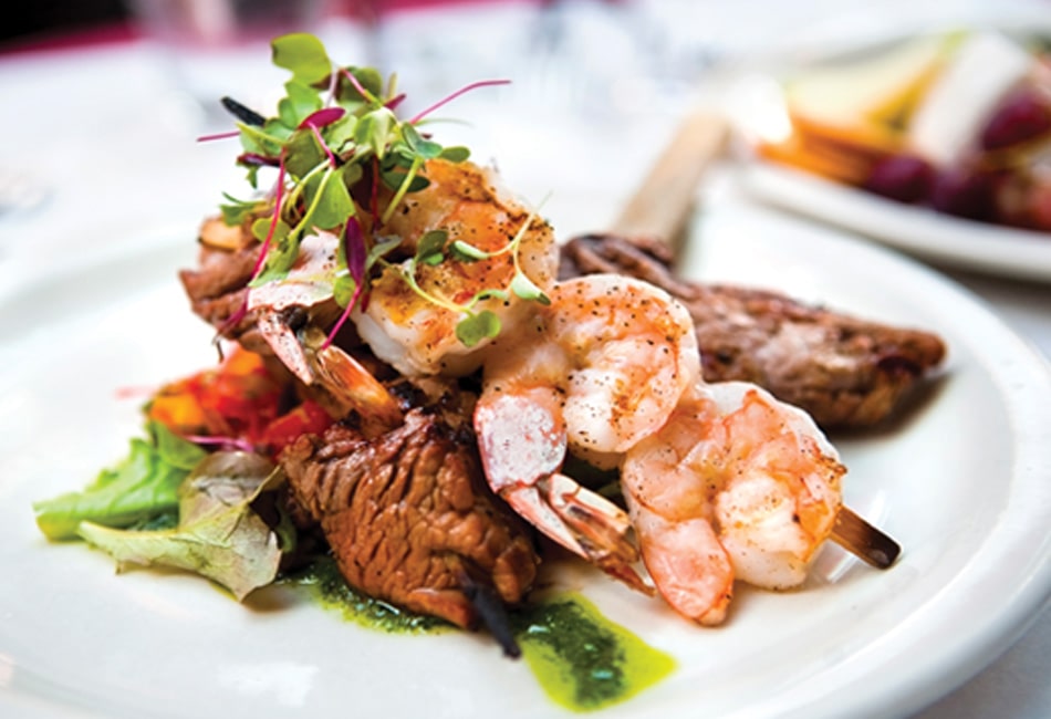 surf and turf plate - naples dining